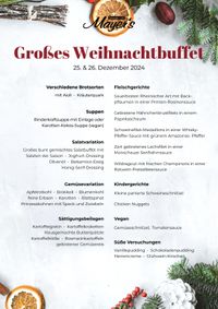 Großes Weihnachtsbuffet 2024